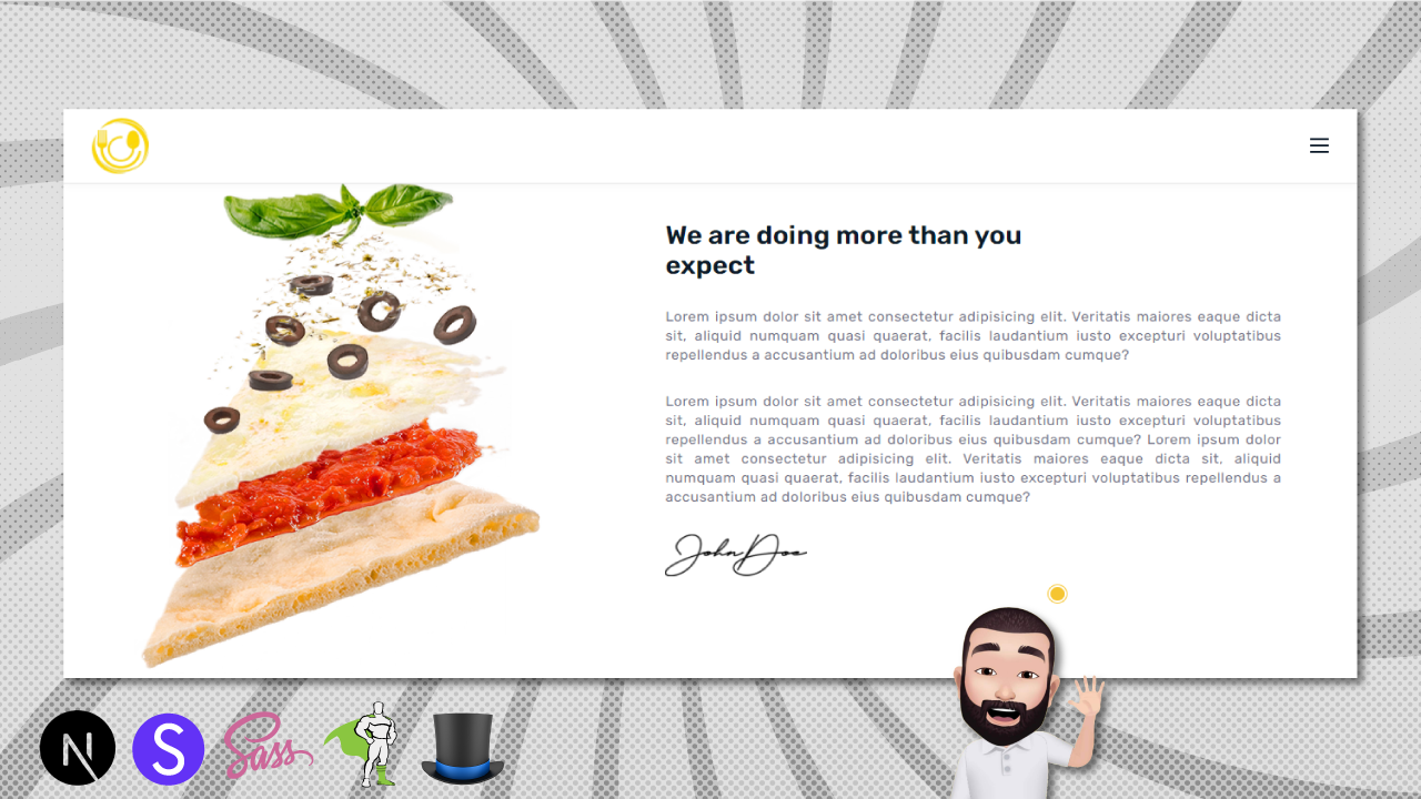 Animated Restaurant Landing Page